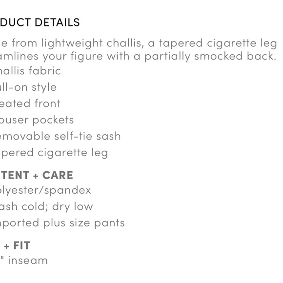 Torrid Size 2 Tie Front Cigarette Pant - Picture 4 of 4